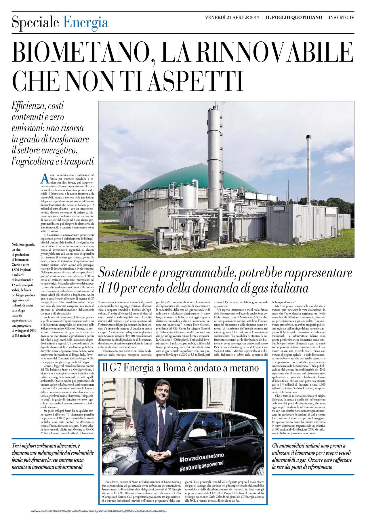 IL FOGLIO 21 04 2017