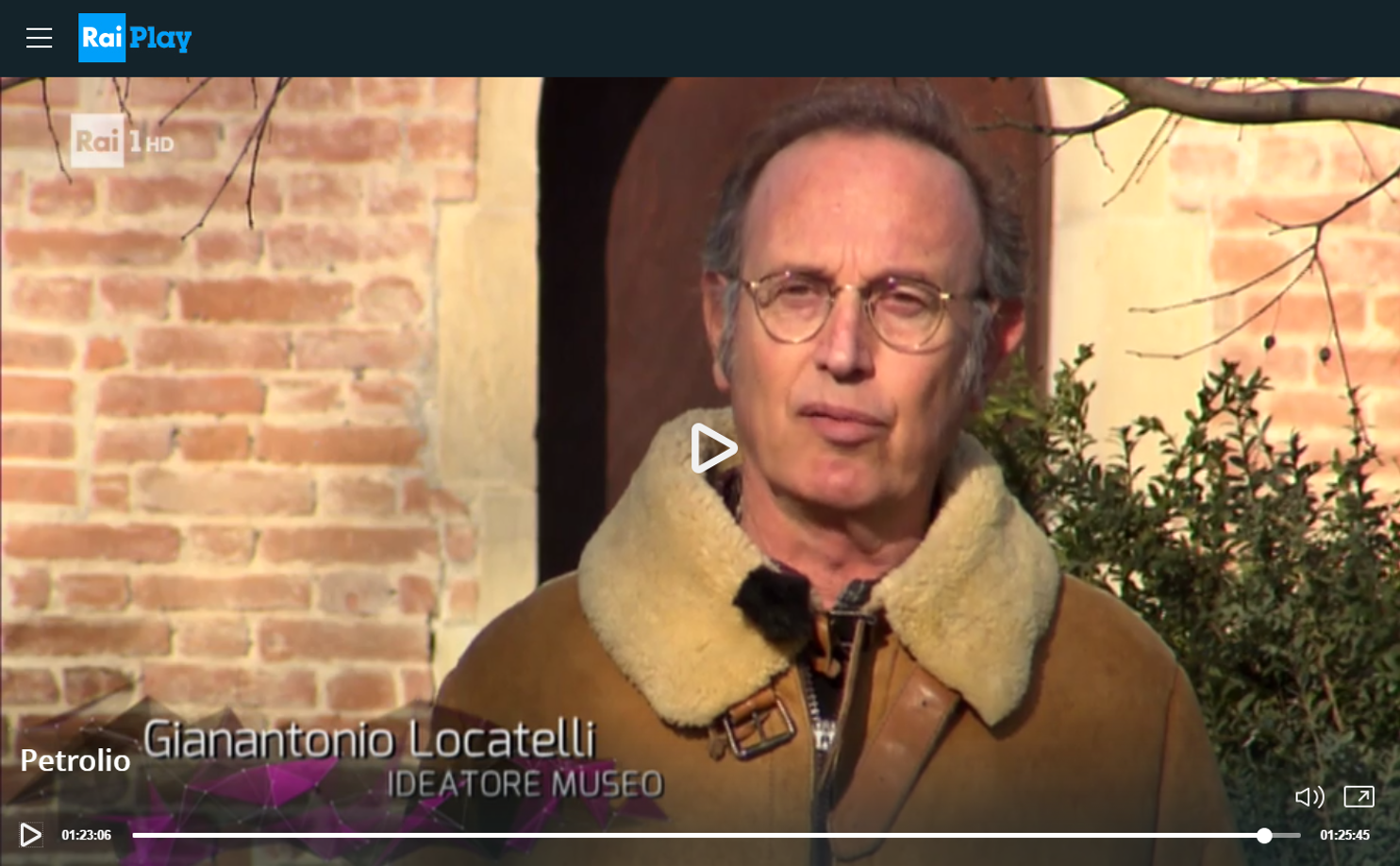 La Trasmissione Petrolio (RAI 1) Intervista Gianantonio Locatelli