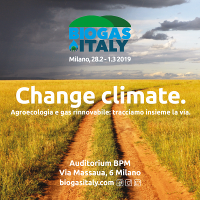 Biogas Italy 2019 – Change Climate | Presentation Are Availble