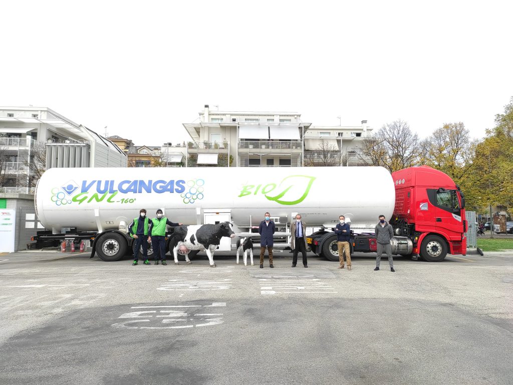 Completato il rifornimento di bio-GNL presso la stazione di Vulcangas a Rimini