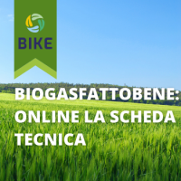 PROGETTO HORIZON2020 BIKE: ONLINE LA SCHEDA SUL BIOGASFATTOBENE®